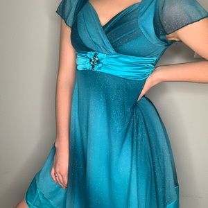 Blue Shimmer Dress